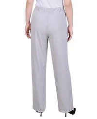 Ny Collection Women's Belted Scuba Crepe Pants