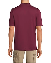 Lands' End Men's Short Sleeve Solid Active Polo Shirt
