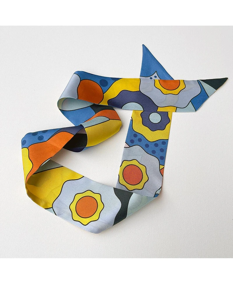Jessie Zhao New York Silk Twilly of Ocean Imagination