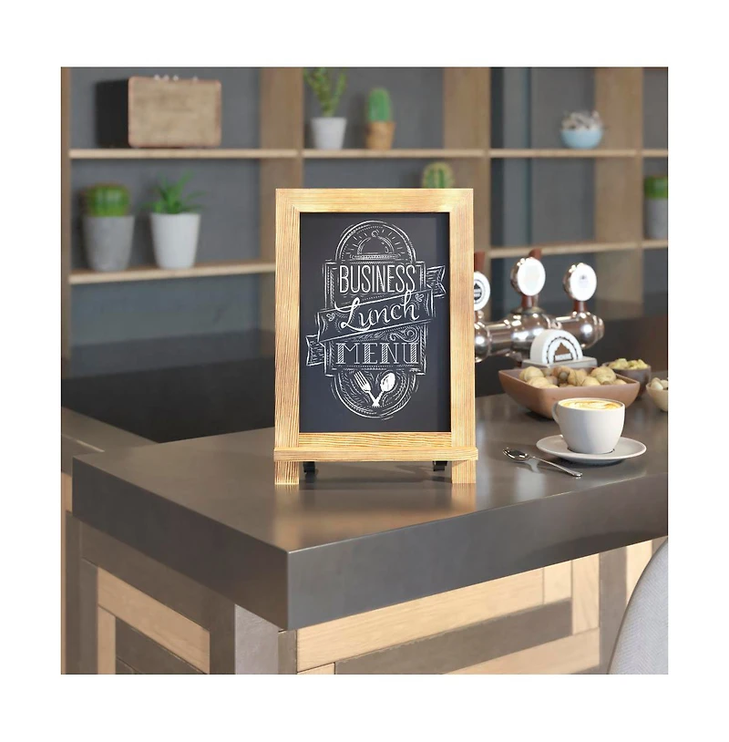 Hanging Or Tabletop Chalkboard With Legs/Wedding Table Sign/Kitchen Countertop Memo Board