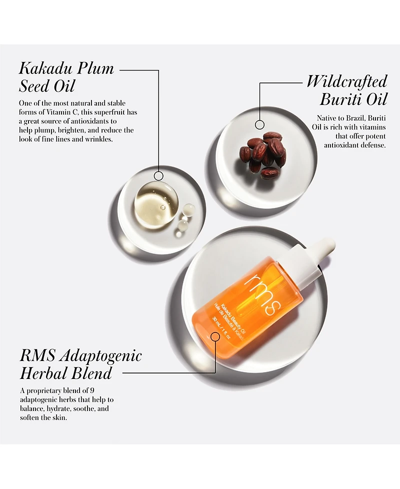 Rms Beauty Kakadu Beauty Oil, 1 oz.