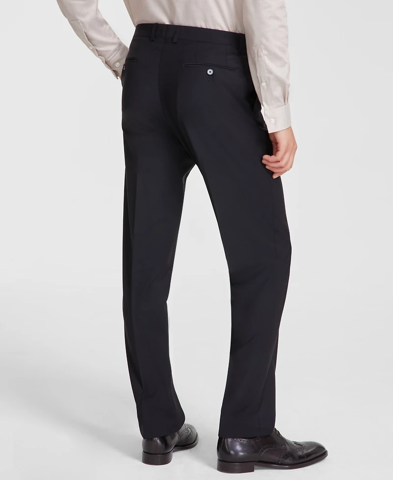 Calvin Klein Men's Slim-Fit Wool-Blend Stretch Suit Pants