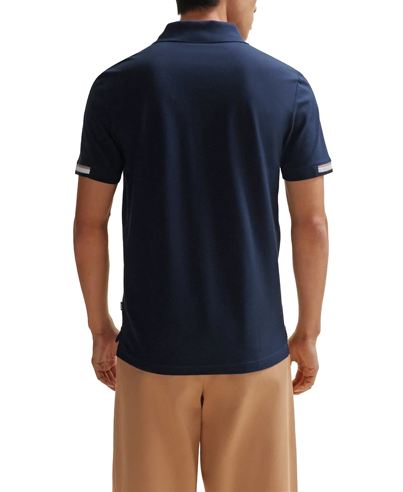 Boss by Hugo Men's Regular-Fit Rubberized Logo Polo Shirt