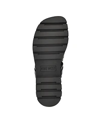 Nine West Women's Cazz Strappy Lug Sole Casual Sandals
