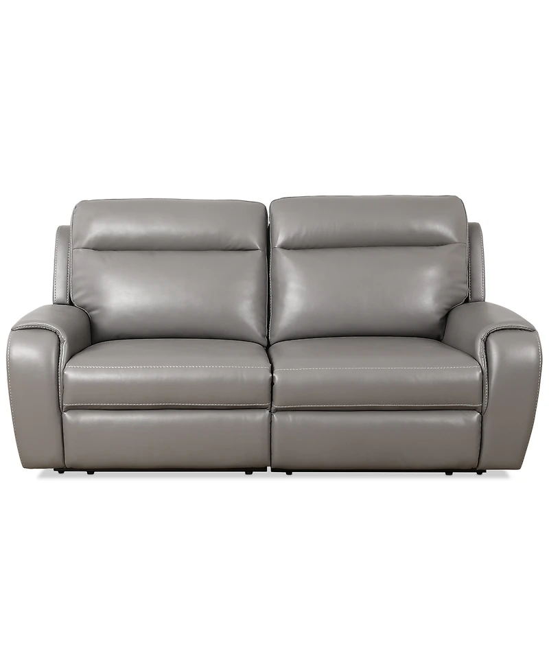 Closeout! Sheeler 2-Pc. Faux Leather Sectional with 2 Power Motion Chairs
