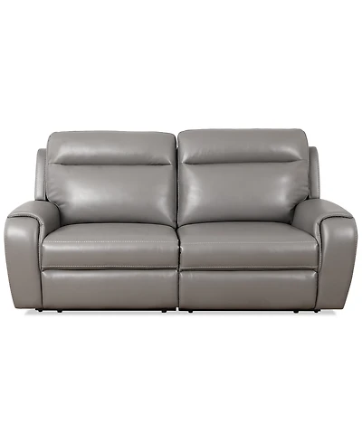 Closeout! Sheeler 2-Pc. Faux Leather Sectional with 2 Power Motion Chairs
