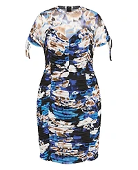 City Chic Women's Fallon Print Dress
