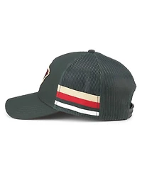 Men's American Needle Green Minnesota Wild HotFoot Stripes Trucker Adjustable Hat