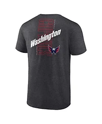 Men's Fanatics Heather Charcoal Washington Capitals Backbone T-shirt