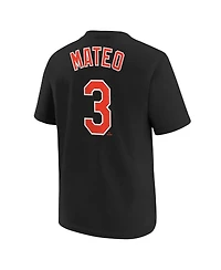 Big Boys Nike Jorge Mateo Black Baltimore Orioles Player Name and Number T-shirt