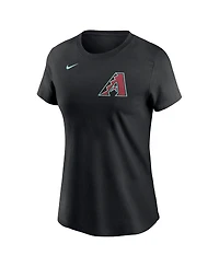Women's Nike Ketel Marte Black Arizona Diamondbacks 2024 Fuse Name and Number T-shirt