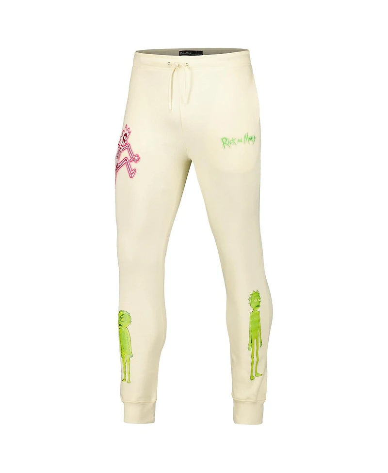 Men's Freeze Max Cream Rick And Morty Electric Shock Rick Jogger Pants