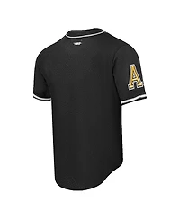 Men's Pro Standard Black Army Black Knights Mesh Full-Button Replica Baseball Jersey