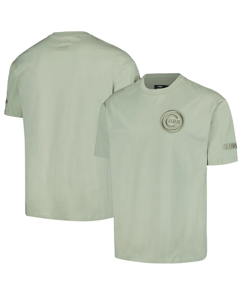 Men's Pro Standard Mint Chicago Cubs Neutral Cj Dropped Shoulders T-shirt