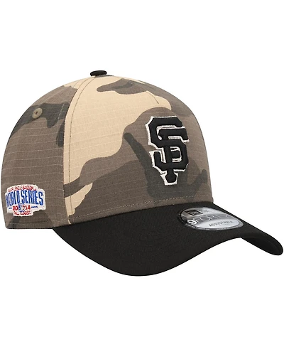 Men's New Era San Francisco Giants Camo Crown A-Frame 9FORTY Adjustable Hat