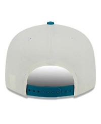 Men's New Era Cream, Aqua Miami Dolphins City Originals 9FIFTY Snapback Hat