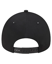 Men's New Era Black Chicago White Sox Team Color A-Frame 9FORTY Adjustable Hat
