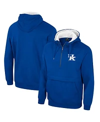 Men's Colosseum Royal Kentucky Wildcats Half-Zip Hoodie