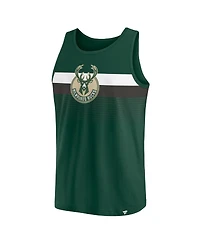 Men's Fanatics Hunter Green Milwaukee Bucks Wild Game Tank Top
