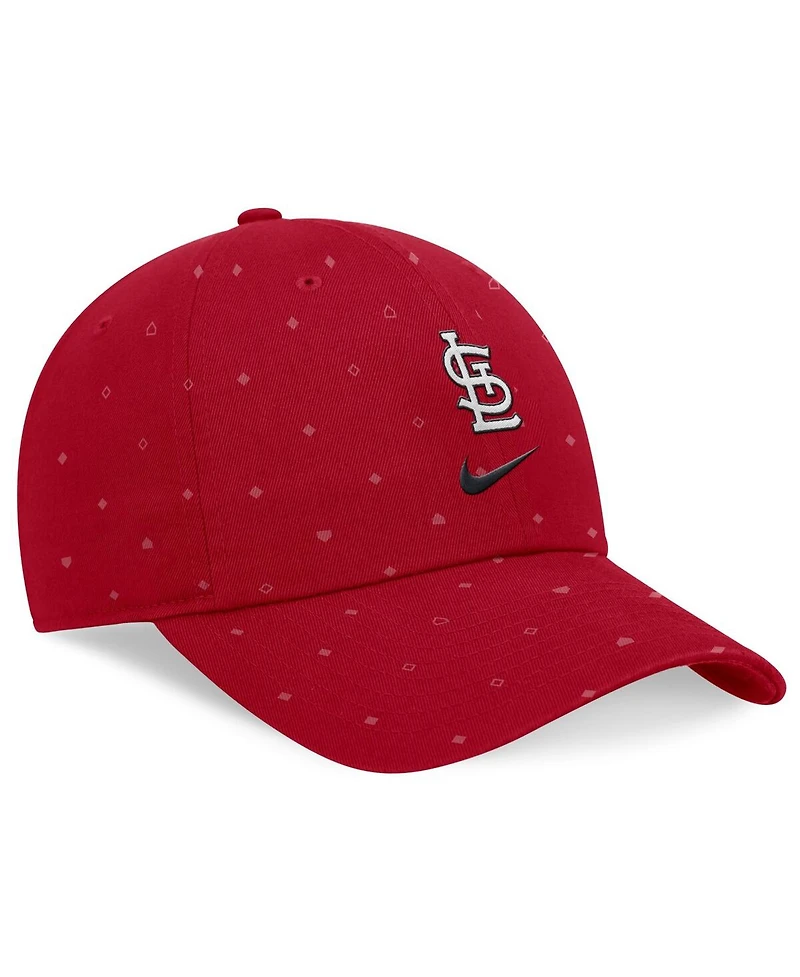 Men's Nike Red St. Louis Cardinals Primetime Print Club Adjustable Hat