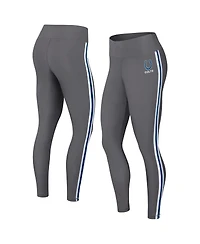 Women's Wear by Erin Andrews Charcoal Indianapolis Colts Color Block Leggings