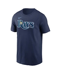Men's Nike Navy Tampa Bay Rays Fuse Wordmark T-shirt
