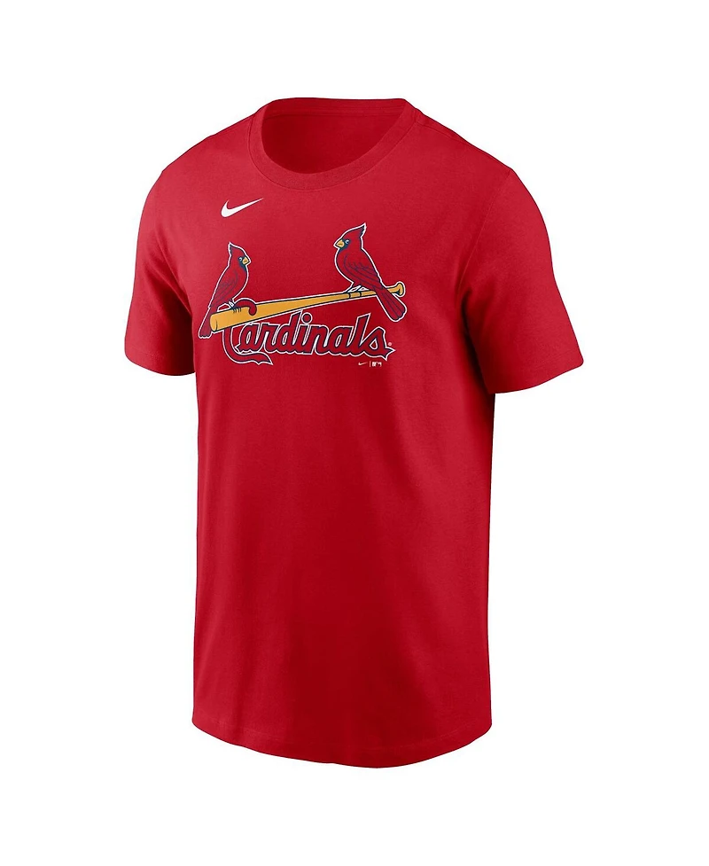 Men's Nike Red St. Louis Cardinals Fuse Wordmark T-shirt