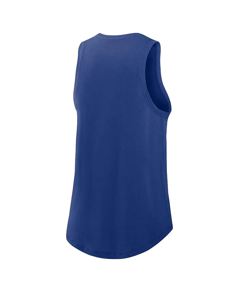 Women's Nike Royal Chicago Cubs Legacy Icon High Neck Fashion Tank Top