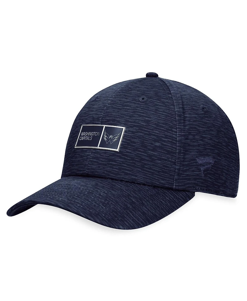 Men's Fanatics Navy Washington Capitals Authentic Pro Road Adjustable Hat