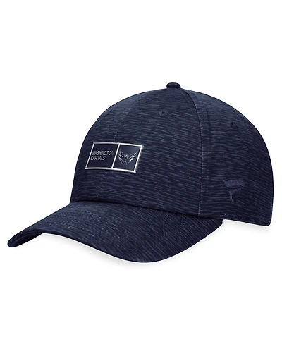 Men's Fanatics Navy Washington Capitals Authentic Pro Road Adjustable Hat