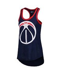 Women's G-iii 4Her by Carl Banks Navy Washington Wizards Showdown Scoop-Neck Racerback Tank Top