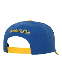 Men's Mitchell & Ness Royal, Gold Golden State Warriors Soul Xl Logo Pro Crown Snapback Hat