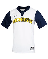 Men's and Women's Nike White Michigan Wolverines Replica Softball Jersey