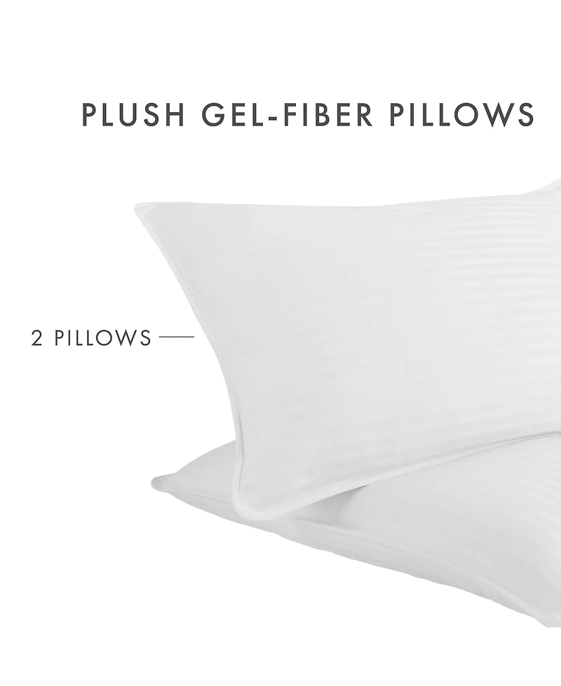 ienjoy Home Plush Down Alternative Cooling Gel-Infused Fibers 2-Pack Pillows