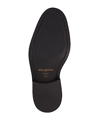 Karl Lagerfeld Paris Men's White Label Leather Cap Toe Dress Shoes