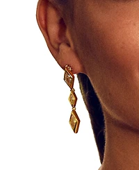 Sterling Forever Cubic Zirconia Lissie Drop Stud Earrings