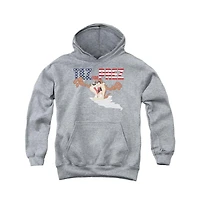 Looney Tunes Youth Taz For Prez 3 Pull Over Hoodie / Hooded Sweatshirt