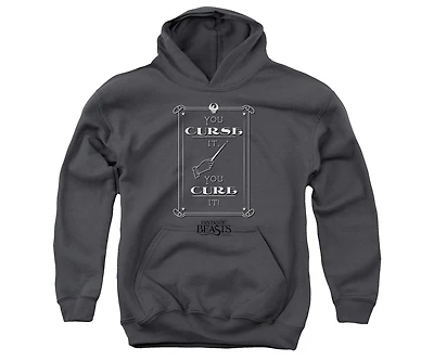 Fantastic Beasts Youth Curse It Pull Over Hoodie / Hooded Sweatshirt