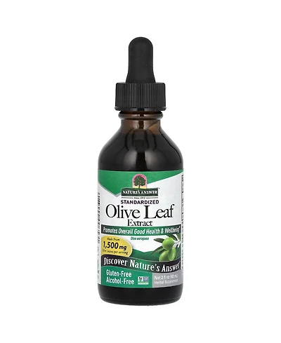Nature's Answer Olive Leaf Extract Standardized Alcohol-Free 600 mg - 2 fl oz (60 ml)