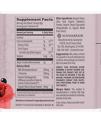 Sunwarrior Active Creatine for Her, Monohydrate Powder Micronized PreWorkout Recovery Supplement for Women, Sunwarrior, Raspberry Lemonade Flavor, 50