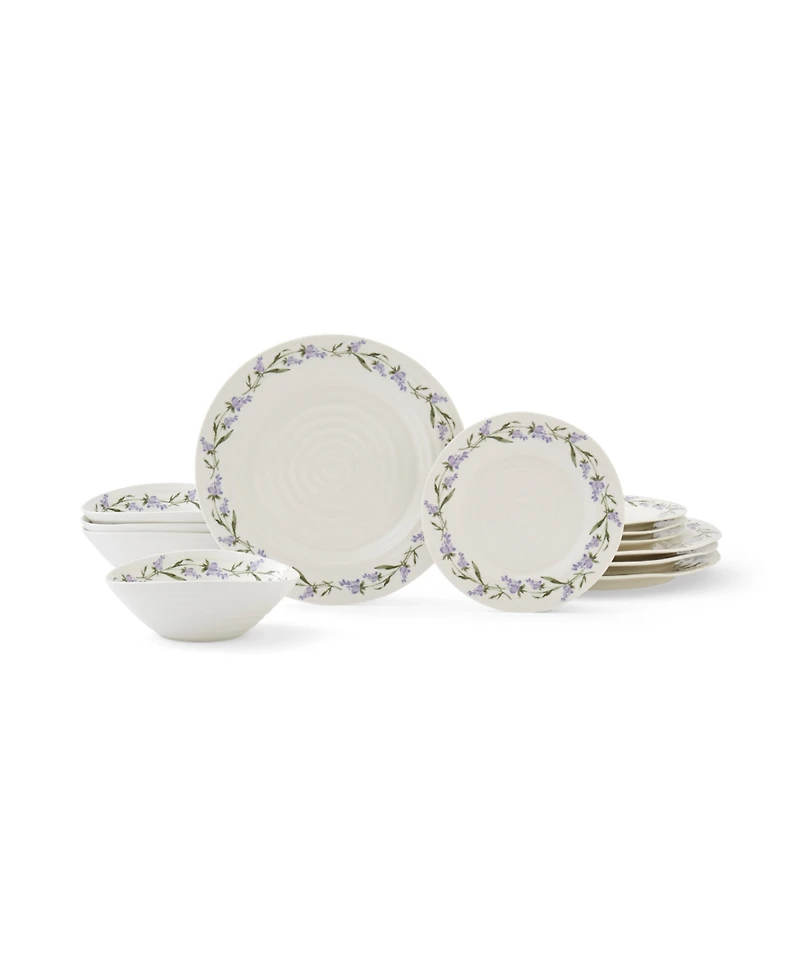 Portmeirion Sophie Conran Lavandula 12-Pc Dinnerware Set, Service for 4