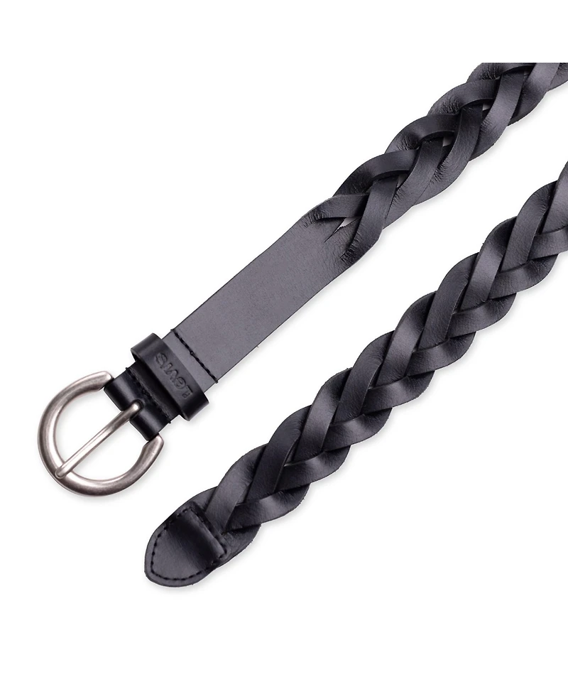 Levi's Women's Braided Leather Skinny Belt