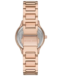 Michael Kors Women's Sage Three-Hand Rose Gold-Tone Stainless Steel Watch 31mm