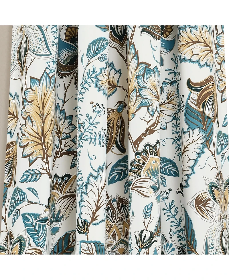Lush Decor Cynthia Jacobean Light Filtering Window Curtain Panels