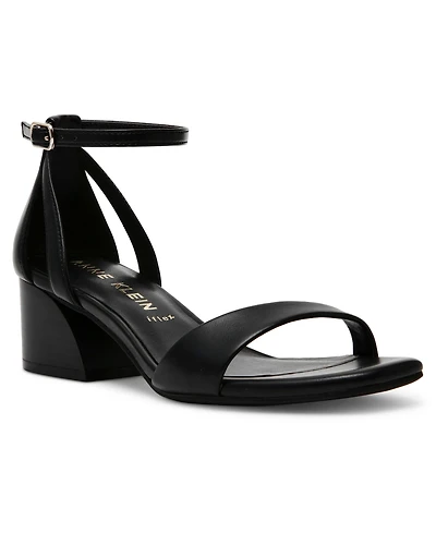 Anne Klein Women's Mia Ankle Strap Block Heel Dress Sandals