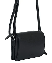 Mancini Pebble Leather Connie Crossbody Handbag