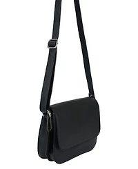 Mancini Pebble Alison Leather Crossbody Handbag