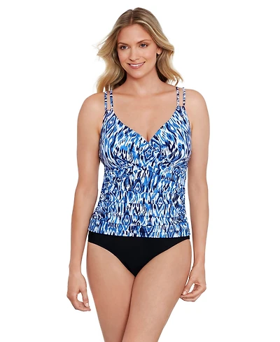 Shapesolver by Mimi Flamingo Women's ShapeSolver Crossover Tankini Swimsuit Top