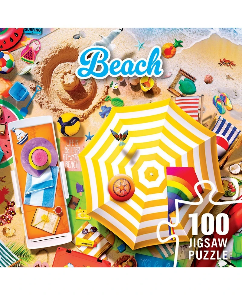 Masterpieces Beach 100 Piece Jigsaw Puzzle for kids