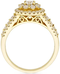 Diamond Double Halo Engagement Ring (1 ct. t.w.) in 14k Gold